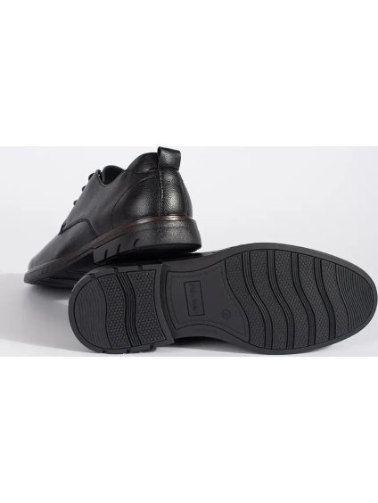 Černé pánské šněrovací polobotky