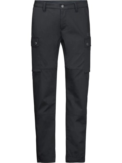 Černé pánské turistické kalhoty Jack Wolfskin Arctic Road Cargo Pants U (Velikost 25)