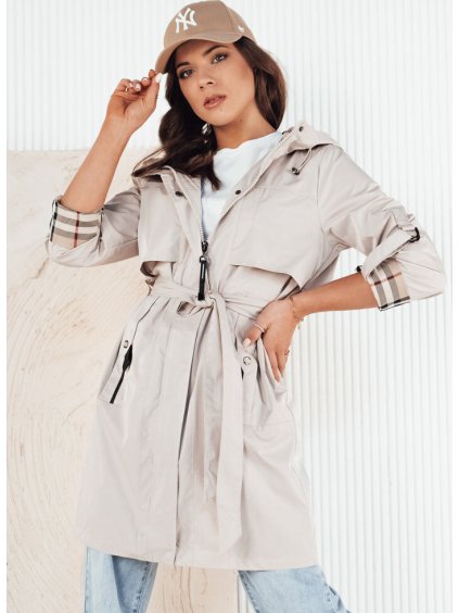 (Vel. S) Smetanová parka s nastavitelnými rukávy CIVIT