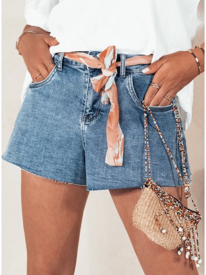 (Vel. M) Modré krátké džínové kraťasy DENIMFLAIR