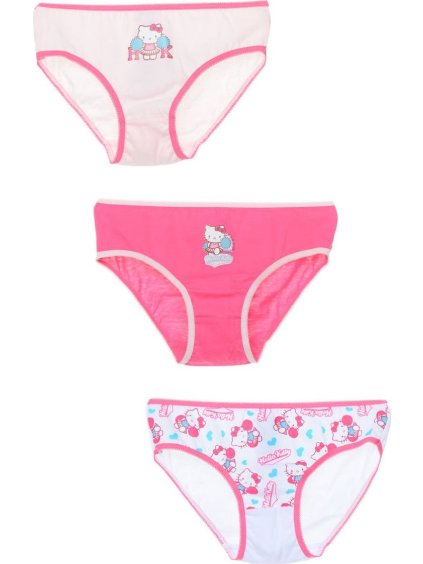 Set 3 dívčích kalhotek Hello Kitty