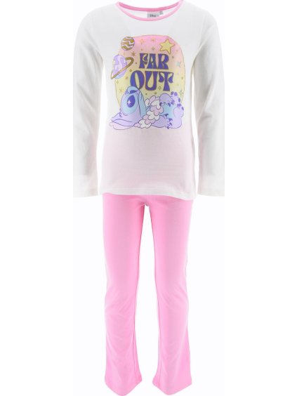 Bílo-růžové pyžamo pro dívky Lilo and Stitch