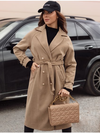 Camel dámský dlouhý oversize kabát CAMELLYN