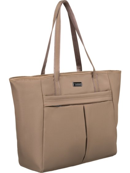 Béžová shopper kabelka na zip Peterson