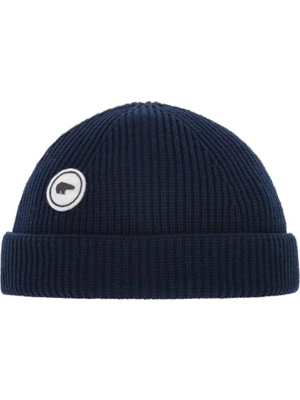 Tmavě modrá pánská vlněná čepice Eisbar Raik MU