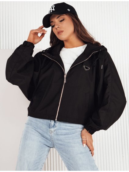 Černá oversize lehká bunda CATRAL