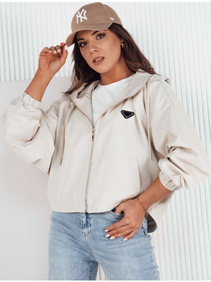 Světle béžová oversize lehká bunda CATRAL
