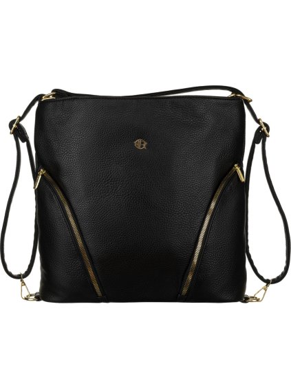 Černá elegantní dámská prostorná kabelka Rovicky