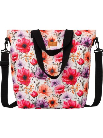 Prostorná shopper kabelka s květinovým vzorem Rovicky (Velikost ONE SIZE)