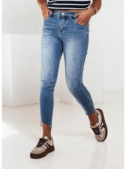Dámské modré džíny s vysokým pasem SKYLIGHT