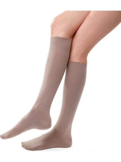 Béžové dámské podkolenky Art. 072