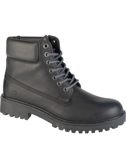 Černé pánské kožené kotníkové boty Lumberjack River 2 (Velikost 41)