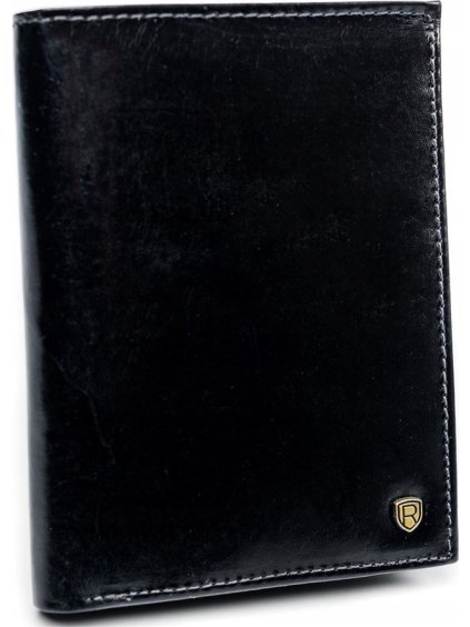 Rovicky Černá prostorná pánská peněženka s RFID L238