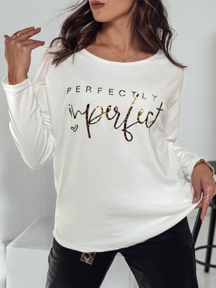 Bílé dámské oversize tričko s nápisem PERFSTYLE (Velikost ONE SIZE)