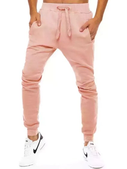 (Vel. XL) Světle růžové pánské tepláky