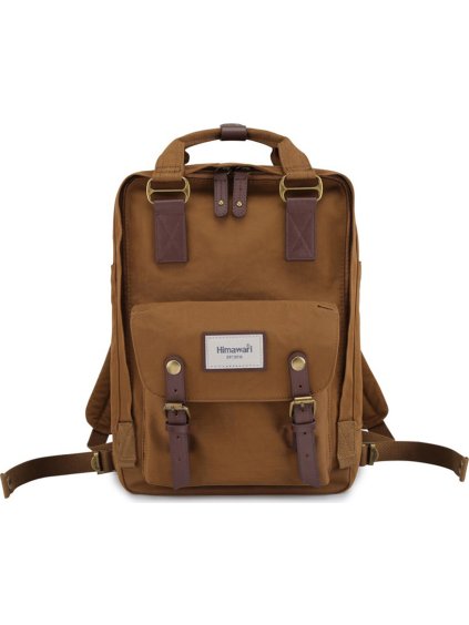 Himawari Hnědý stylový batoh s přihrádkou na notebook (Velikost ONE SIZE)