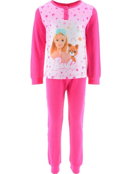 Růžové dívčí pyžamo Barbie