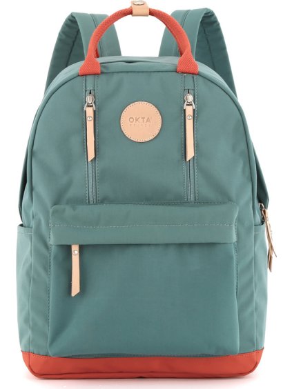 Himawari Tyrkysový dámský batoh s praktickými kapsami