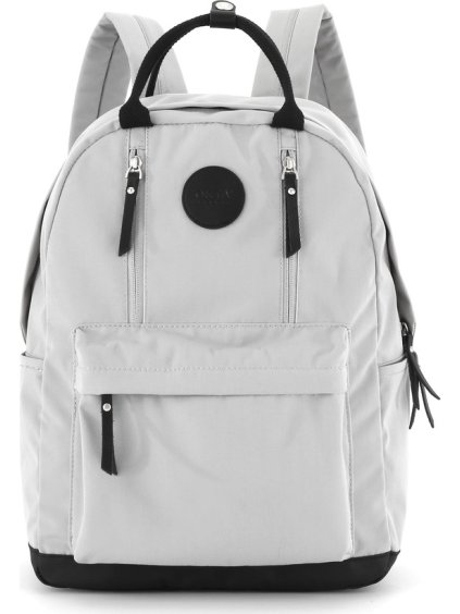 Himawari Světle šedý dámský batoh s praktickými kapsami