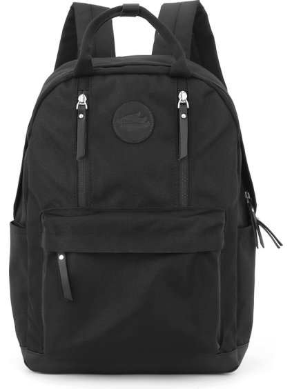 Himawari Černý dámský batoh s praktickými kapsami