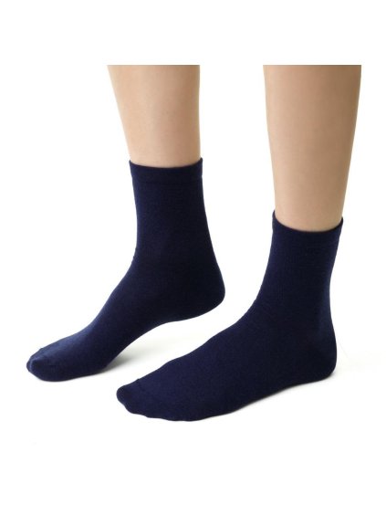 Tmavě modré unisex ponožky z merino vlny Art.130