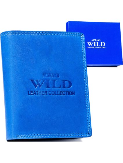 Always Wild modrá pánská peněženka  bez zapínání A259 (Velikost ONE SIZE)