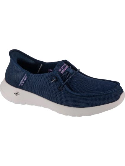 Tmavě modré slip-on tenisky Skechers Slip-Ins Go Walk Joy - Idalis (Velikost 36)