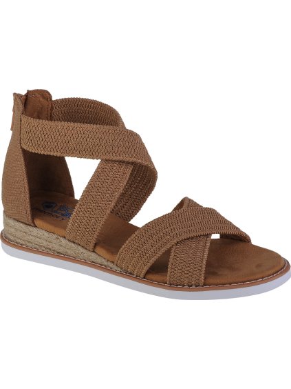 Hnědé dámské sandály Skechers Desert Kiss - Desert Nights (Velikost 36)