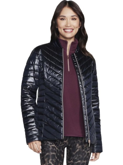 Černá dámská bunda Skechers GO Shield Shine Jacket