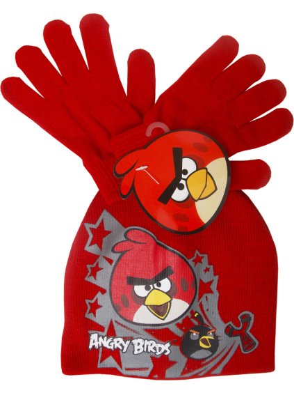 Angry Birds červený zimní set (Velikost 54)