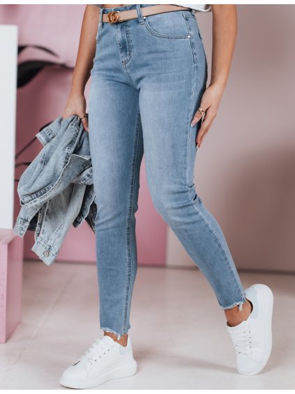 Dámské skinny džíny s vysokým pasem OLAVI (Velikost S)
