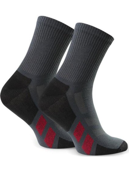 Tmavě šedé pánské vysoké ponožky Art. 057
