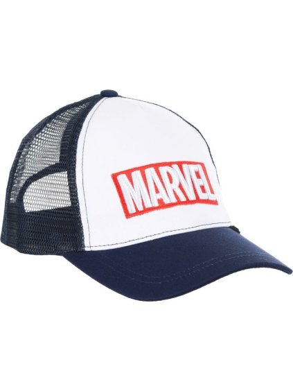Bílo-modrá chlapecká kšiltovka Marvel
