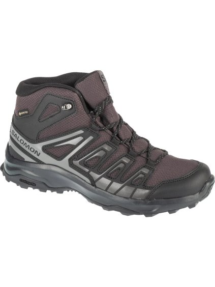 Černé pánské kotníkové outdoorové boty Salomon Extegra Mid GTX (Velikost 41 1/3)