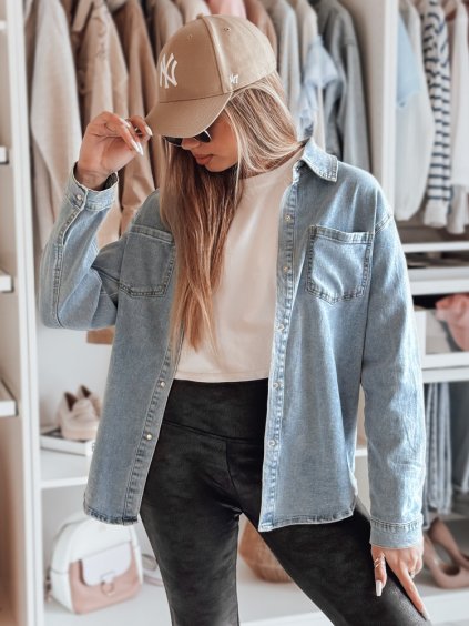 Dámská oversize džínová košile BLUJANES