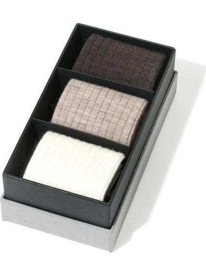 Set 3 párů ponožek z merino vlny Art.175