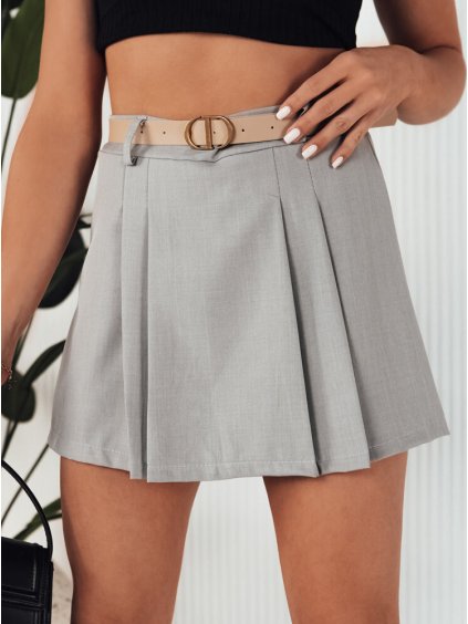 Šedá elegantní sukně se šortkami MIRAM