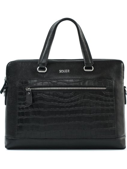 Dámská kožená taška na notebook SILVANNA