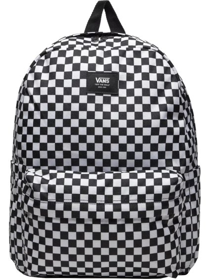 Bílo-černý kostkovaný batoh Vans Old Skool Check Backpack
