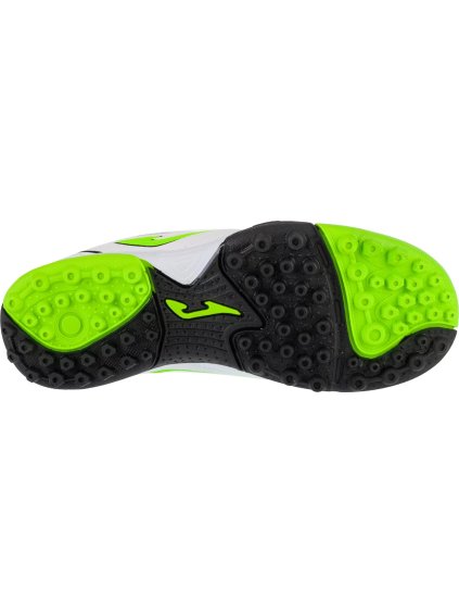 Bílo-zelené dětské turfy Joma Toledo Jr 2502 TF