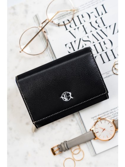 Rovicky černá kožená peněženka V324