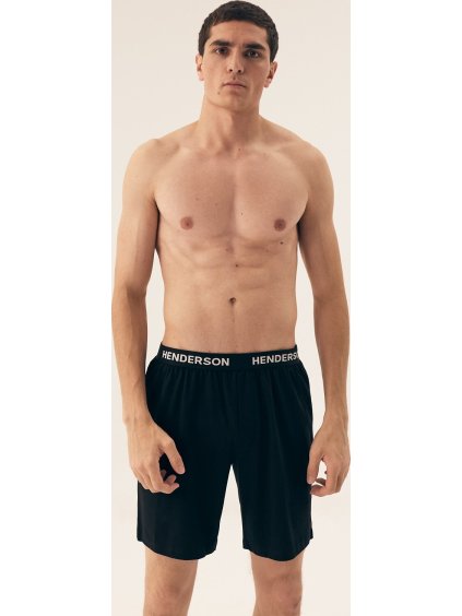 Pánské černé pyžamové kraťasy Henderson Select (Velikost XL, Barva černá)