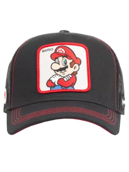 Černá pánská kšiltovka Capslab Super Mario Bros Cap (Velikost ONE SIZE)