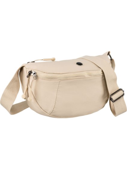 Peterson Béžová dámská prostorná ledvinka