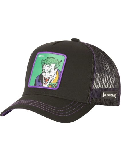 Černo-fialová kšiltovka Capslab DC Comics Joker Cap
