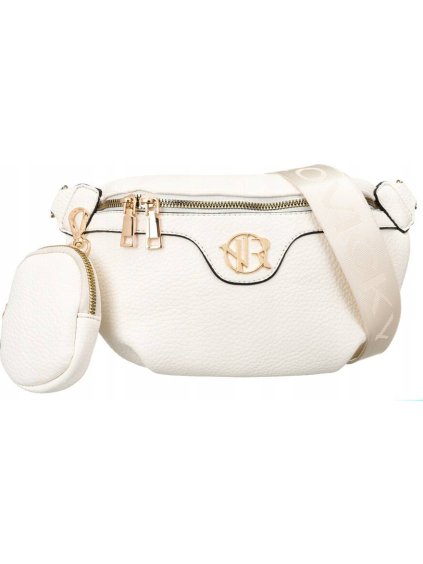 Rovicky Luxusní krémová kožená ledvinka