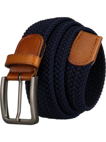 Peterson Pánský tmavě modrý plátěný opasek bez dírek