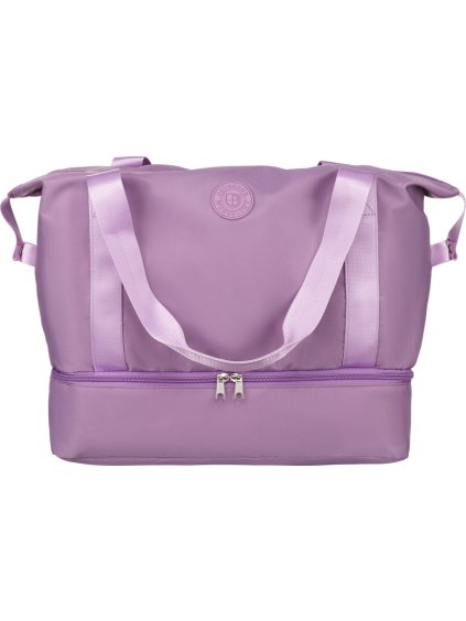 Peterson Světle fialová dámská cestovní taška z odolného polyesteru