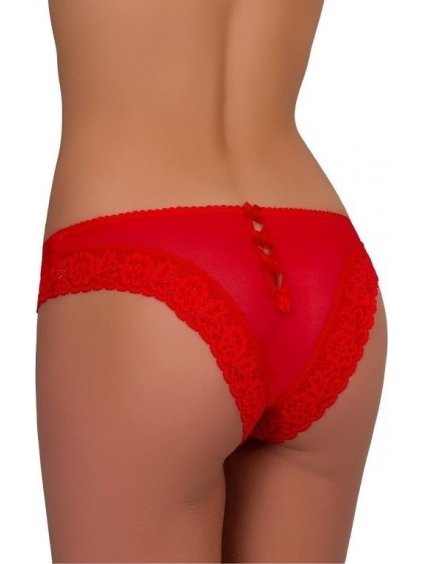 (Vel. XL) Průsvitné kalhotky s průstřihy Evana (Velikost XL, Barva černá)