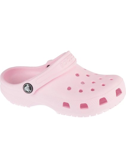Světle růžové dětské nazouváky Crocs Classic Clog Kids